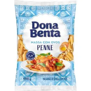 Macarrão com Ovos Dona Benta Penne Pacote com 500g